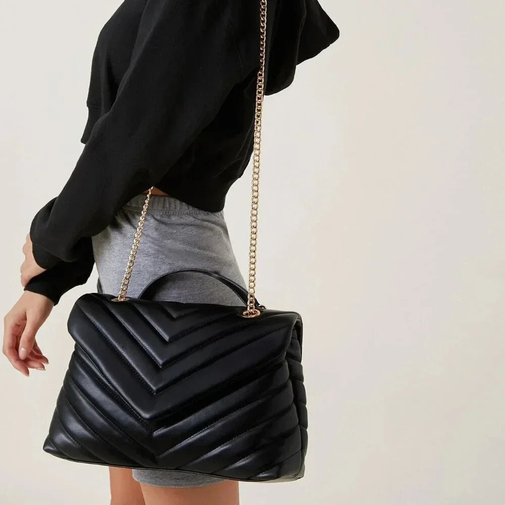 Black Elegant Women's Shoulder Bag